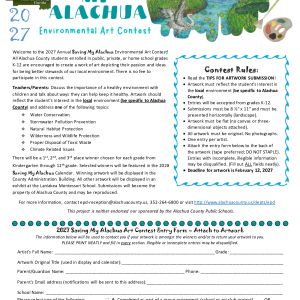 Alachua County Saving My Alachua Art Contest