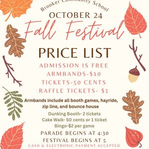 Brooker Community School Fall Festival and Parade