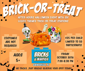 Bricks & Minifigs Gainesville: Brick or Treat